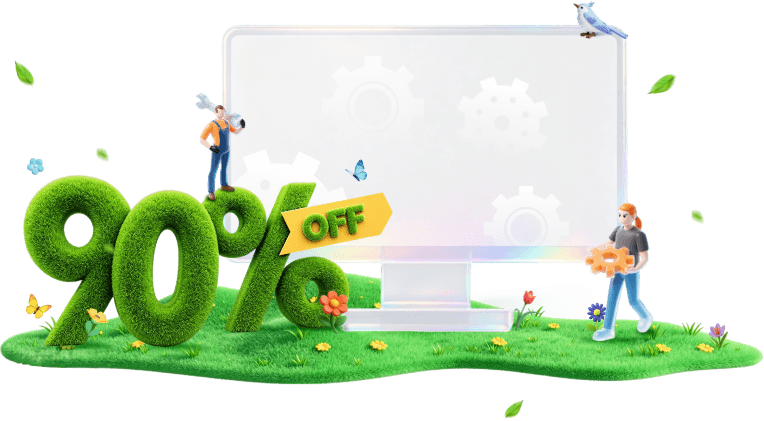 90% OFF